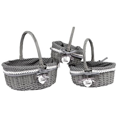 Komplet pletenih košar Amber, 3 kos