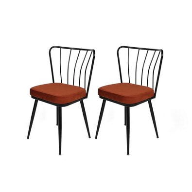 Set de scaune de sufragerie Yildiz Tile Red andBlack, 2 buc.