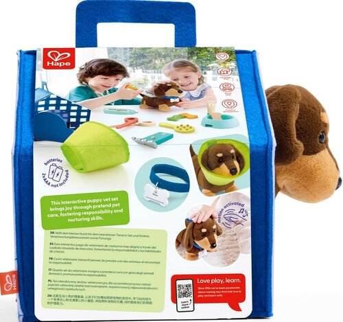 Hape Állatorvos készlet - kiskutyák gondozása