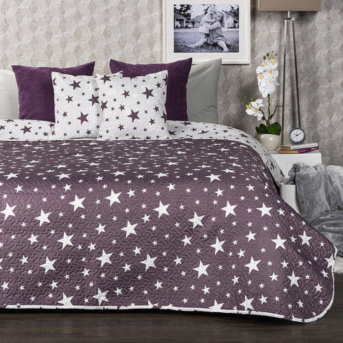 4Home Stars Tagesdecke, 220 x 240 cm, 2 St. 40 x 40 cm