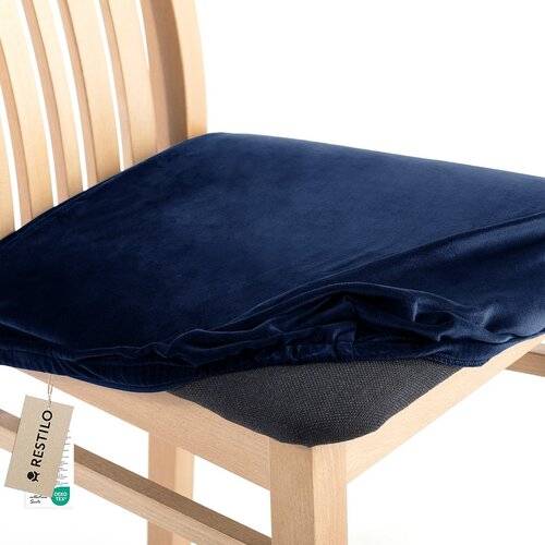 Restilo Napinac za sedež na stol Sento indigo, 40 x 40 + 5 cm