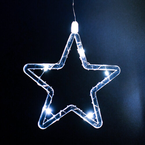 Perdea luminoasă pentru exterior Stars, 120x120cm,LED, alb rece, temporizator, 8 funcții