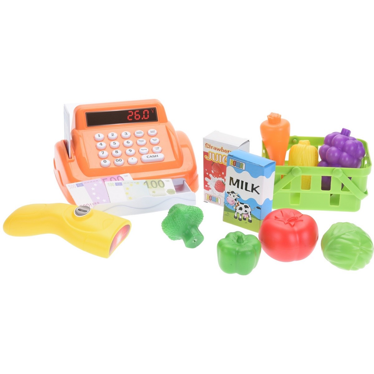 Detský hrací set Pokladňa, oranžová