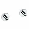 SAPHO XR009 X-Round nosilci za steklene police 8mm, srebrni