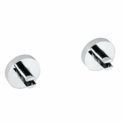 SAPHO XR009 X-Round nosilci za steklene police 8mm, srebrni