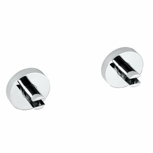 SAPHO XR009 X-Round nosilci za steklene police 8mm, srebrni