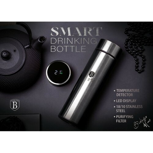 Berlinger Haus Termoska SMART múdra fľaša Carbon PRO Line, 450 ml