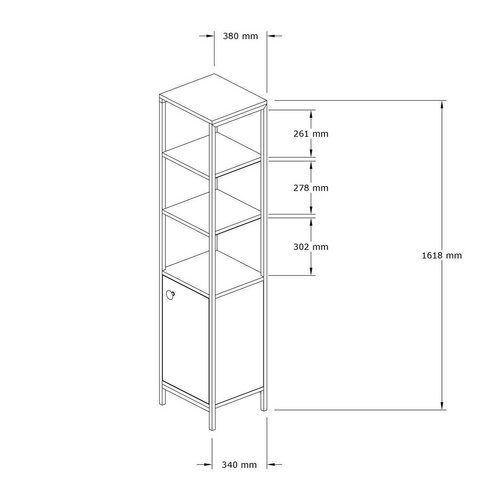 Derin Anthracite and Sapphire polcállvány
