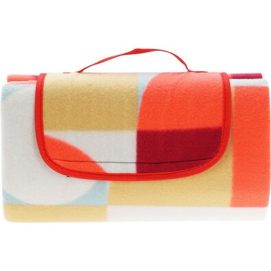 Pikniková deka Retro kocka 130 x 150 cm, červená