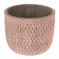 Recipient din beton pentru ghiveci Savine, roz, 11  x 13,5 cm