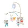Baby Mix Elektronický kolotoč nad postýlku smelodiemi Medvídci a králíci, pr. 35 cm