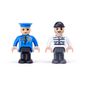 Woody Mașină de poliție cu păpuși pentru caleaferată, albastră