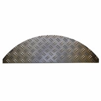 Stufenmatte Stahl silber, 17,5 x 60 cm