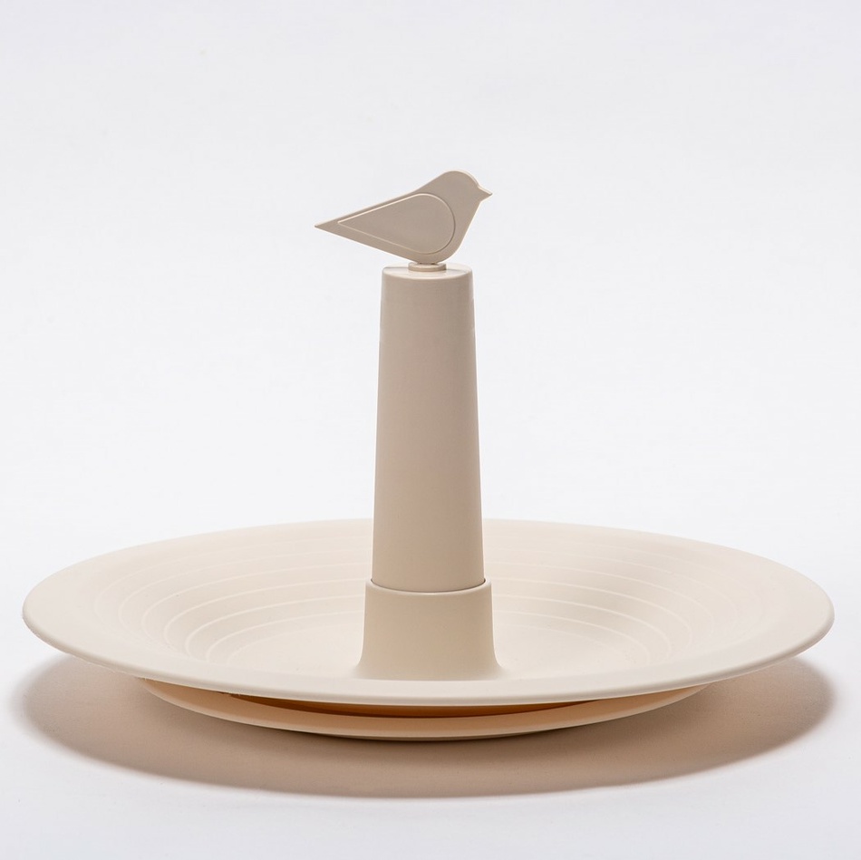 Plastia Napájadlo pre vtáky Finch, slonová kosť