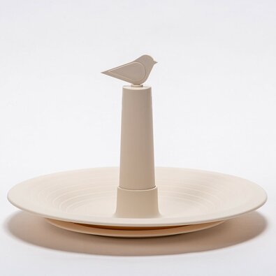 Plastia Napájadlo pre vtáky Finch, slonová kosť