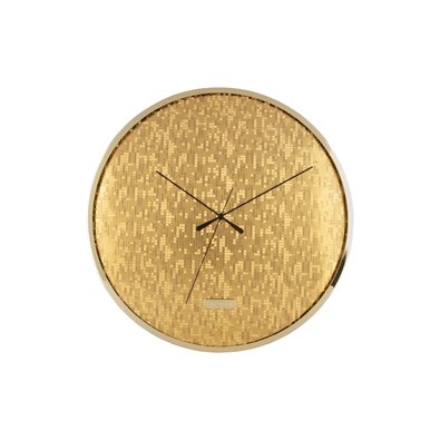Karlsson 6005GD designové nástěnné hodiny zlatá, pr. 40 cm