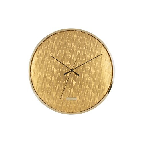 Karlsson 6005GD designové nástěnné hodiny zlatá, pr. 40 cm
