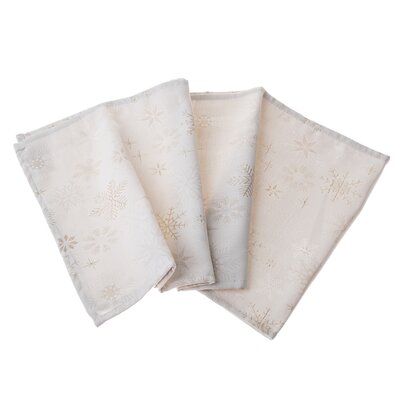 Weihnachtstischläufer wasserfest Flocken Mix, 33 x 140 cm