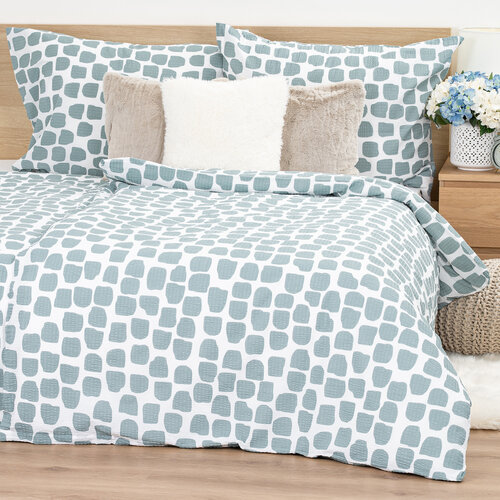 Lenjerie de pat 4Home Stone bumbac creponat, 140 x 220 cm, 70 x 90 cm