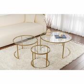 Set de măsuțe de cafea Aurum Gold 80 cm, 3buc.