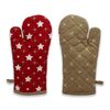 Rękawica kuchenna z magnesem Stars red, 18 x 32 cm