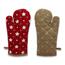 Rękawica kuchenna z magnesem Stars red, 18 x 32 cm