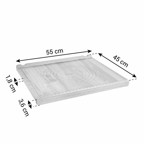 Blat pentru aluat Tescoma DELICIA din lemn, 55 x 45 cm