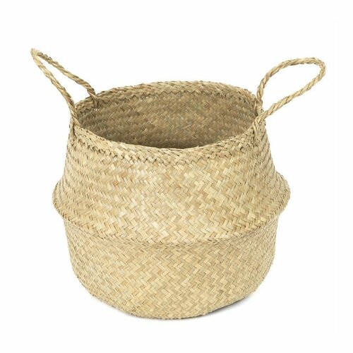 Compactor Koszyk do przechowywania z trawy morskiej Belly, 35 x 32 cm, naturalny, M