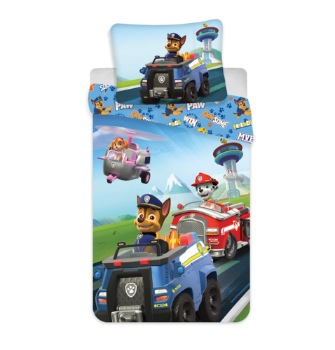 Obrázok Jerry Fabrics Detské bavlnené obliečky Paw Patrol 259, 140 x 200 cm, 70 x 90 cm