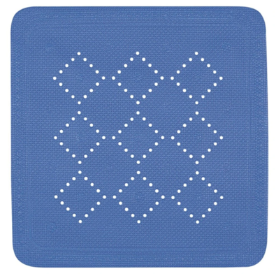 Spirella Rutschfeste Duschmatte ALASKA, blau, 55 x 55 cm