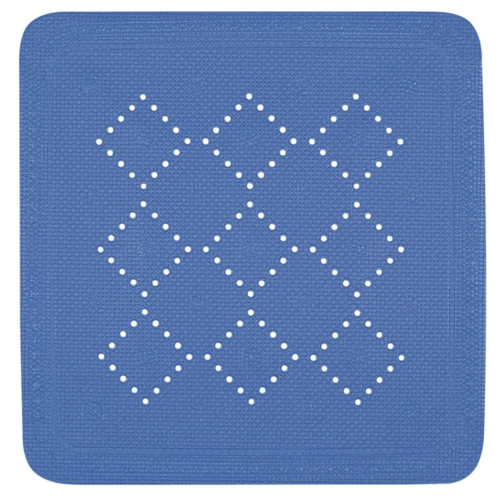 Spirella Protiskluzová podložka do sprchy ALASKA, modrá, 55 x 55 cm