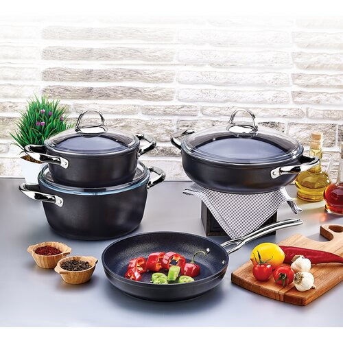Set de oale de gătit antiaderente 4Home Titanium din 7 piese