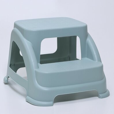 Plastični stopnički zeleni, 37,5 x 43 x 28 cm