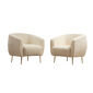 Eses Cream Bouclette fotel