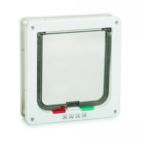 Beeztees Vrata za mačke Muze bela, 19,2 x 20 cm