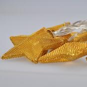 Solight Svetelná LED reťaz s 10 zlatými hviezdami, 1 m, teplá biela