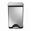 Simplehuman téglalap alakú pedálos szemetes 38 L,acél