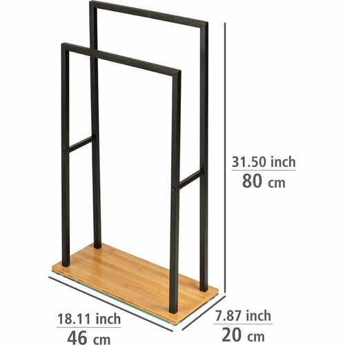 Wenko Kovový stojan na ručníky BAMBUSA
