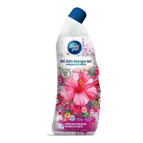 Ambipur WC Active gel roza hibiskus & vrtnica 750 ml