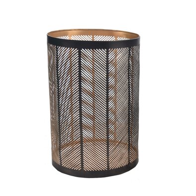 In Decor Kovový svícen Line črna, 13 x 13 x 22 cm