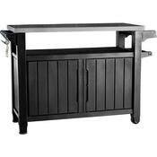 Keter Multifunktionaler Gartengrilltisch UNITY XL 207 l, graphit, 134 x 52 x 90 cm