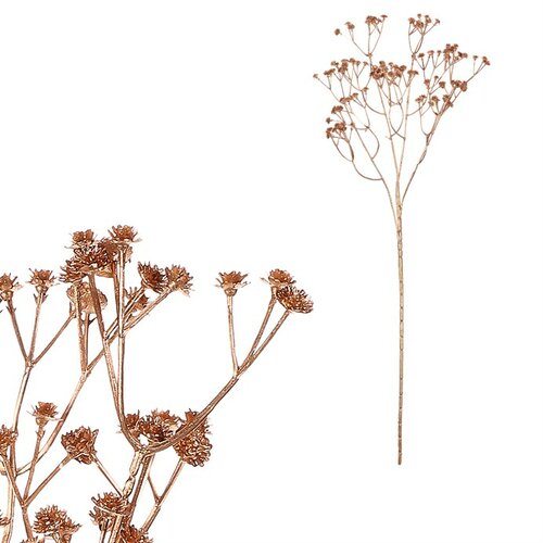 Sada větviček Gypsophila s kvítky, 3 ks, zlatá, 63cm