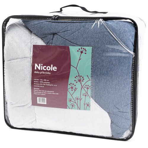 Nicole takaró, kék, 150 x 200 cm