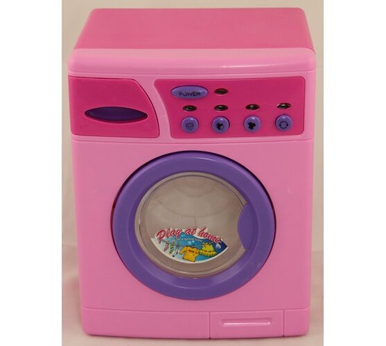 Práčka na batérie pre deti, ružová
