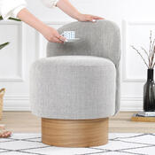 Polsterhocker Barren Puf Grey