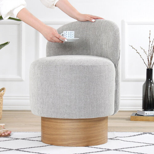 Taburet  Barren Puf Grey