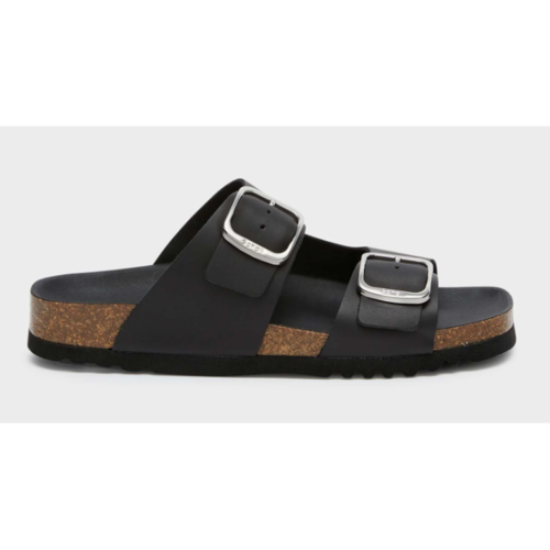 Papuci Scholl Pauleen, negru, mărimea 39