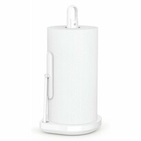 Simplehuman Papierhandtuchhalter + Sprühflasche für Reinigungsmittel, weißer Stahl