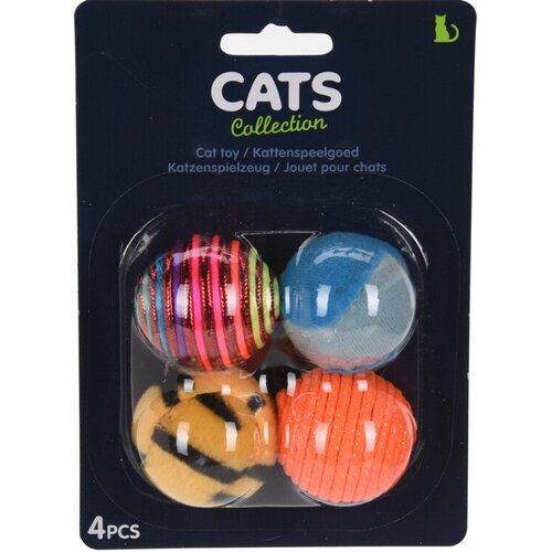 Набір м’ячиків для кішок Catballs 4 шт., діам. 3,5 см