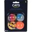 Sada loptičiek pre mačky Catballs 4 ks, pr. 3,5 cm